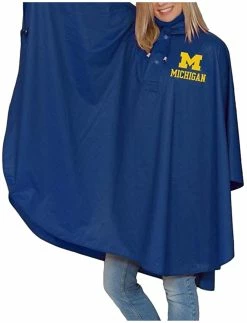 Storm Duds Michigan Wolverines Heavy Weight Adult Adjustable Hood Rain Poncho