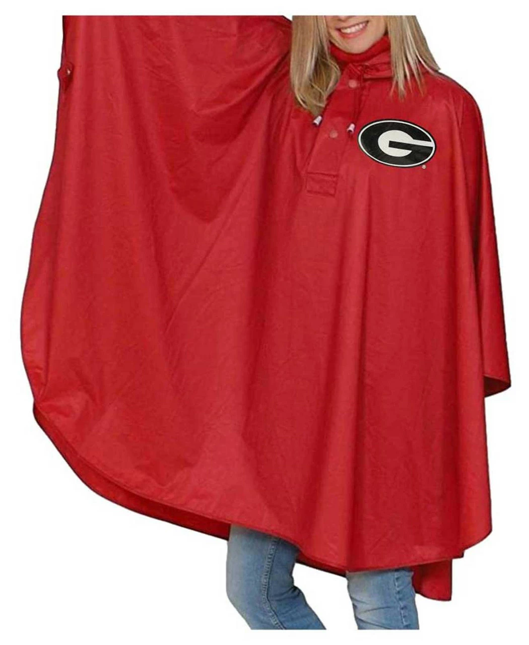 Storm Duds Georgia Bulldogs Heavy Weight Adult Adjustable Hood Rain Poncho – Red 1 Storm Duds Georgia Bulldogs Heavy Weight Adult Adjustable Hood Rain Poncho – Red