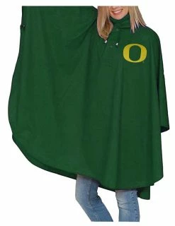 Storm Duds Oregon Ducks Heavy Weight Adult Adjustable Hood Rain Poncho – Green