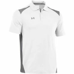 Under Armour Men's Team Colorblock Polo Golf Shirt, 1243082 -Baseball Caps & Hats Shop 1243082 100 1 09734.1678884330.1280.1280