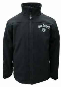 Jack Daniels Men's Soft Shell Jacket Coat Zip Logo Whiskey Liquor 15241090JD-89