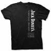Jack Daniels Men's JD Quality Since 1866 Vertical Logo Crew Neck T-Shirt – Black