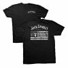 Jack Daniel's Tennessee Whiskey Old No.7 Brand Flag Front And Back T-Shirt