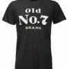 Jack Daniels Men's JD Old No. 7 Tee T-shirt Top Whiskey Liquor Bourbon Black