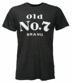 Jack Daniels Men's JD Old No. 7 Tee T-shirt Top Whiskey Liquor Bourbon Black