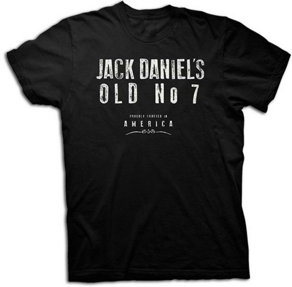 Jack Daniels Men's JD Old #7 Logo T-Shirt Tee Short Sleeve Black 15261461JD-89 1 Jack Daniels Men's JD Old #7 Logo T-Shirt Tee Short Sleeve Black 15261461JD-89