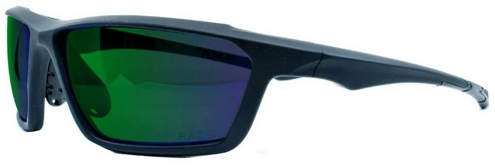 Raze Eyewear Prime Sport Sunglasses Sun Protection Green Mirrored (Black/Smoke) 1 Raze Eyewear Prime Sport Sunglasses Sun Protection Green Mirrored (Black/Smoke)