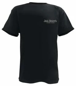 Jack Daniels Men's Whiskey Bottle Short Sleeve T-Shirt - Black 33261426JD-89