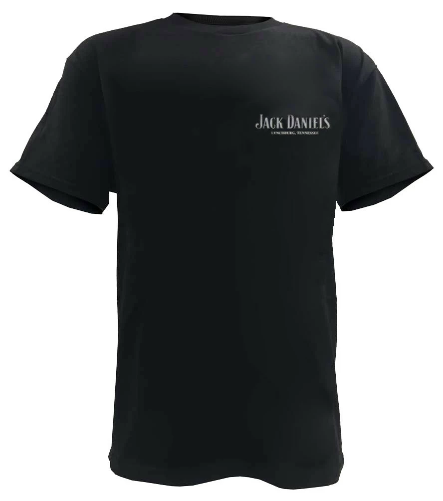 Jack Daniels Men's Whiskey Bottle Short Sleeve T-Shirt - Black 33261426JD-89 1 Jack Daniels Men's Whiskey Bottle Short Sleeve T-Shirt - Black 33261426JD-89