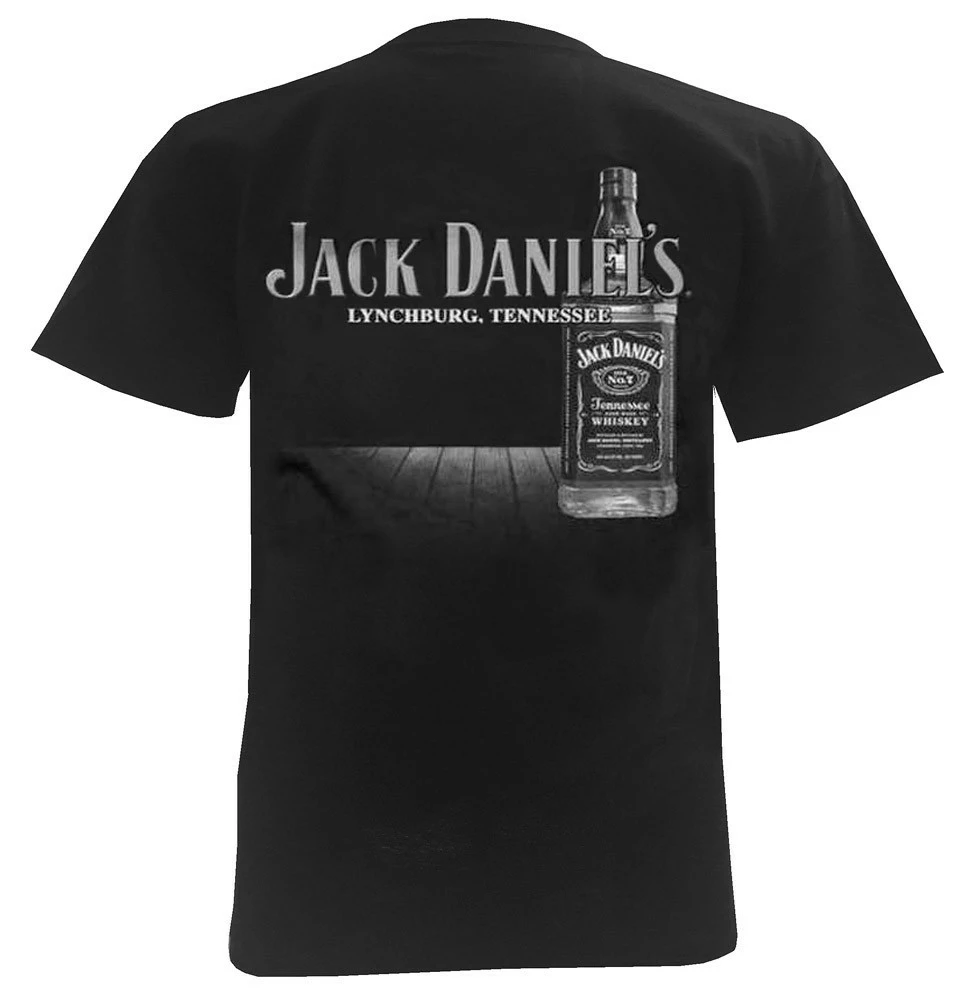 Jack Daniels Men's Whiskey Bottle Short Sleeve T-Shirt - Black 33261426JD-89 2 Jack Daniels Men's Whiskey Bottle Short Sleeve T-Shirt - Black 33261426JD-89 - Image 2