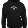 Jack Daniels Men's Black Label Pullover Hooded Sweatshirt - Black 33261433JD-89