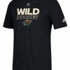 Adidas Men's Minnesota Wild National Hockey League Tee Shirt NHL Authentic Ice