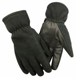 Northstar Unisex Fleece Thinsulate Gloves With Waterproof Bladder, Black. 501BK