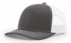 Richardson Surge Blank Trucker Cap Hat Adjustable Snapback White/Black 535-2BK