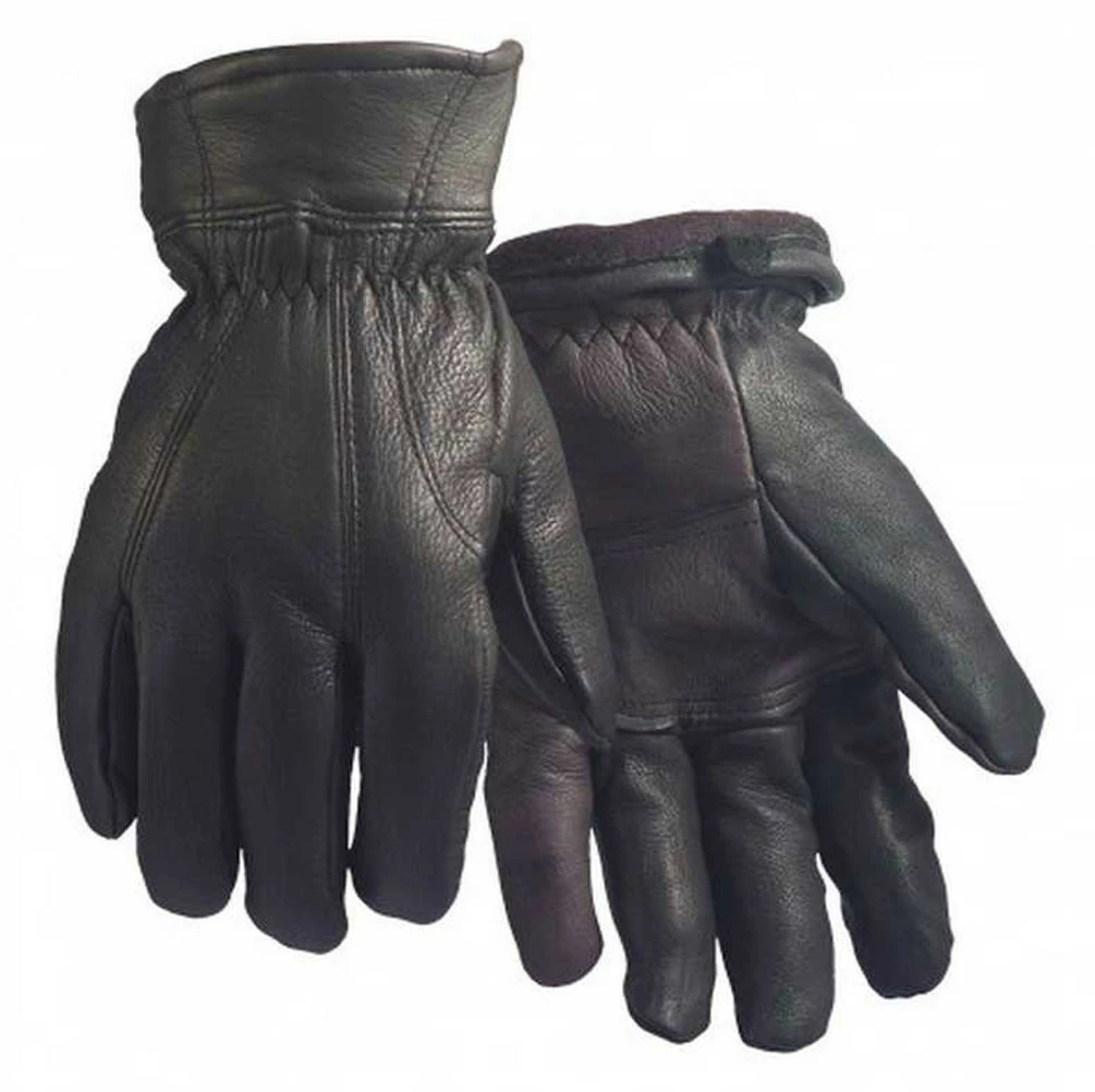 Northstar Unisex Grain Deerskin Fleece Lined Glove Flexible Thumb, Black. 911BK 2 Northstar Unisex Grain Deerskin Fleece Lined Glove Flexible Thumb, Black. 911BK - Image 2