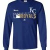 Majestic Men MLB Kansas City Royals Distinction Tee T-Shirt Long Sleeve Baseball
