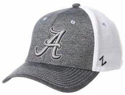 Zephyr University Of Alabama Sugarloaf �A� Logo Heather Gray/White Baseball Cap