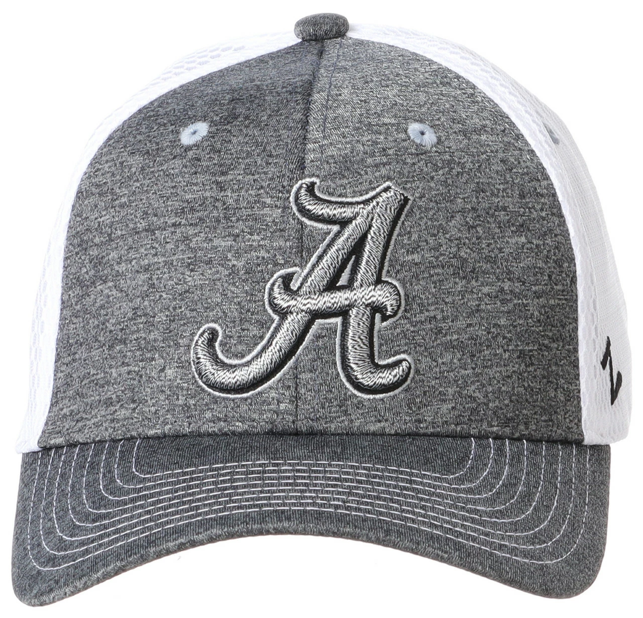 Zephyr University Of Alabama Sugarloaf �A� Logo Heather Gray/White Baseball Cap 2 Zephyr University Of Alabama Sugarloaf �A� Logo Heather Gray/White Baseball Cap - Image 2