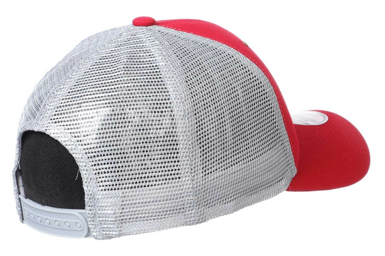 Zephyr University Of Arizona Trailhead Patch Adjustable Trucker Cap - Red/Gray 4 Zephyr University Of Arizona Trailhead Patch Adjustable Trucker Cap - Red/Gray - Image 4