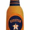 Pets First Houston Astros Beer Bottle Squeaker Plush Dog Toy - Brown/Navy