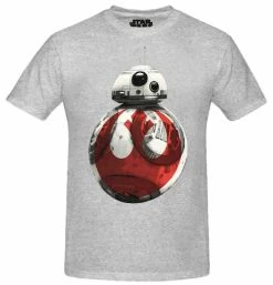 Star Wars Rebel BB-8 Astro Droid Graphic T-Shirt Tee Shirt Last Jedi BB-8 SG