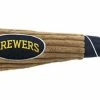 Pets First MLB Milwaukee Brewers Plush Soft Baseball Bat Squeaker Dog Toy -Brown