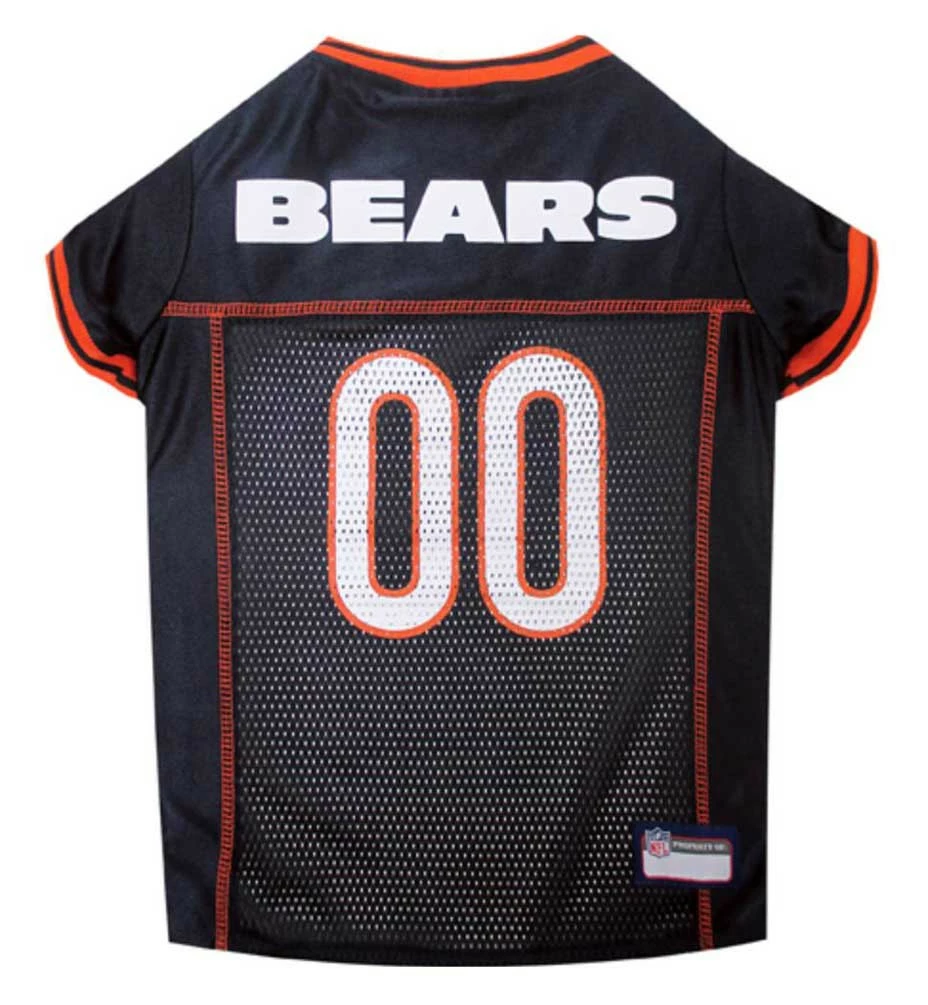 Pets First NFL Chicago Bears Screen Printed Mesh Dog Jersey - Navy Blue 1 Pets First NFL Chicago Bears Screen Printed Mesh Dog Jersey - Navy Blue