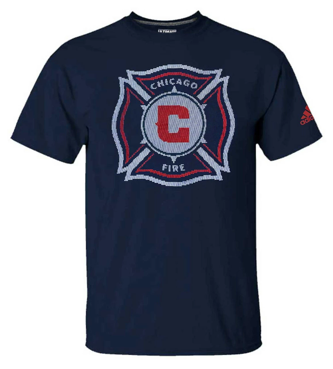 Adidas Men's MLS Chicago Fire (2 Pack) Soccer L/S ¼ Zip & S/S Tee T-Shirt (L) 3 Adidas Men's MLS Chicago Fire (2 Pack) Soccer L/S ¼ Zip & S/S Tee T-Shirt (L) - Image 3