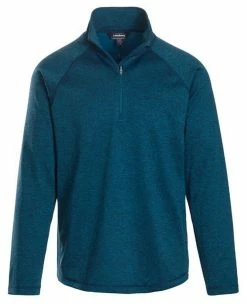 Landway Men's Alpha Heathered 1/4-Zip Pullover Shirt Athletic Color Option CL-39 -Baseball Caps & Hats Shop cl 39252520hbu 1 24910.1678391260.1280.1280