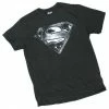 Superman Men Shield Logo T-Shirt Tee Shirt Super Hero DC Comics DCSUPERMAN-BLACK