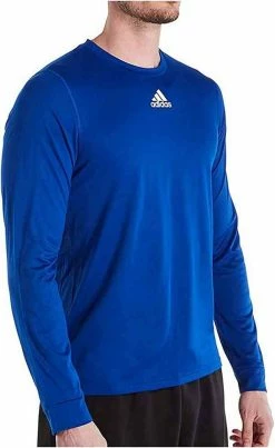 Adidas Creator Long Sleeve Tee Shirt Climalite TShirt Royal EK0125