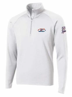 USA Hockey Men's 1/2 Zip Performance Pullover Top Athletic Shirt Color Choice -Baseball Caps & Hats Shop exclusive1 white 1 20254.1667491423.1280.1280