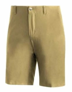 Adidas Men's Ultimate 3-Stripe Competition Moisture-Wicking Golf Shorts - Khaki