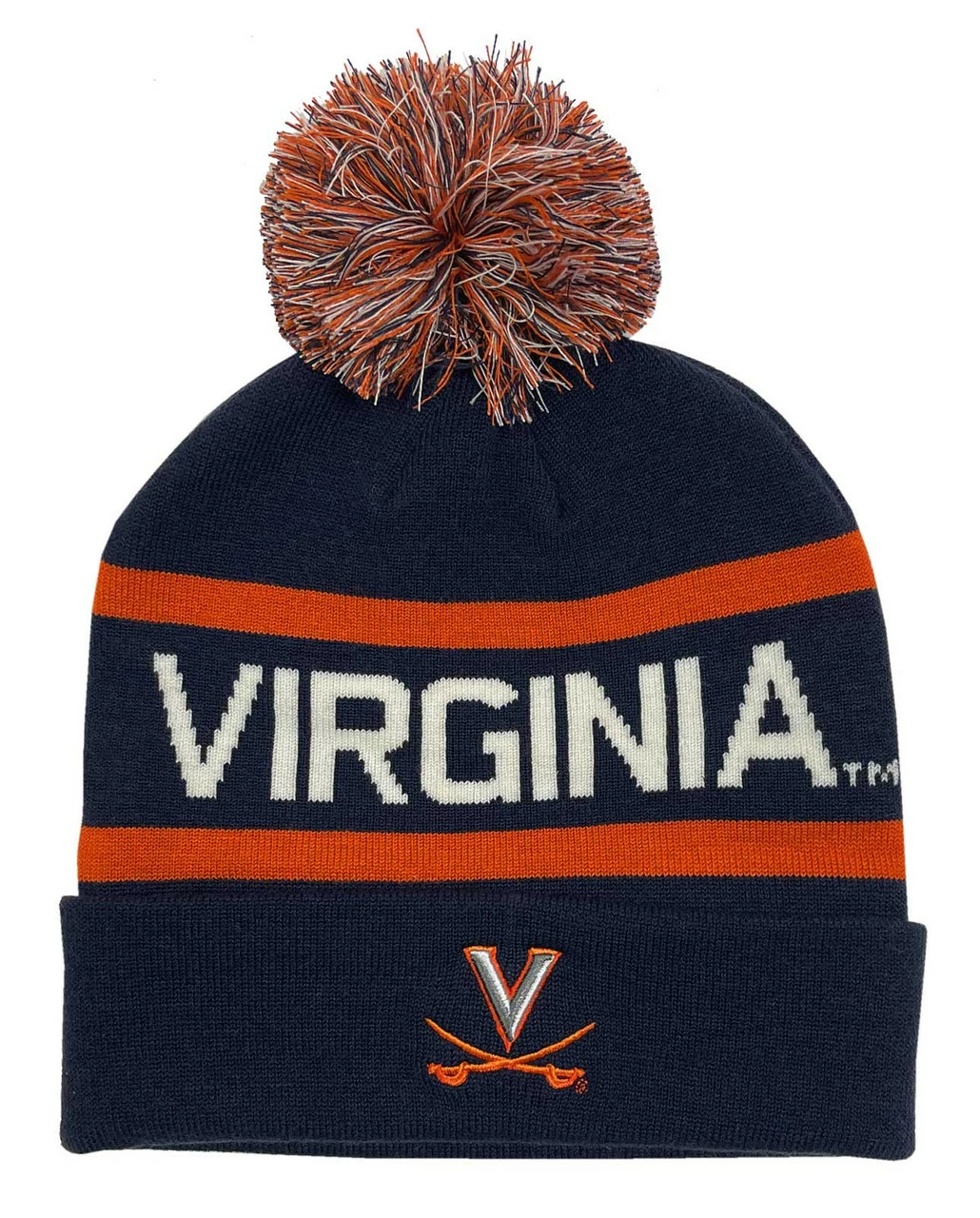 The Game Fine Gauge Knit Hat W Pom Knit Cap School Colors University Of Virginia 1 The Game Fine Gauge Knit Hat W Pom Knit Cap School Colors University Of Virginia