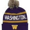 The Game Fine Gauge Knit Hat Pom Knit Cap School Colors University Of Washington