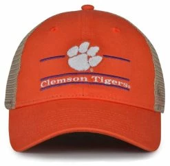 The Game Clemson University Tigers Paw Logo Split Bar Adjustable Cap � Orange