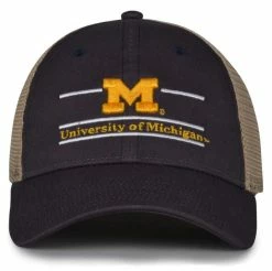 The Game University Of Michigan Wolverines M Logo Split Bar Adjustable Cap
