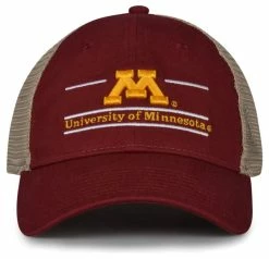 The Game University Of Minnesota Golden Gophers M Logo Split Bar Adjustable Cap