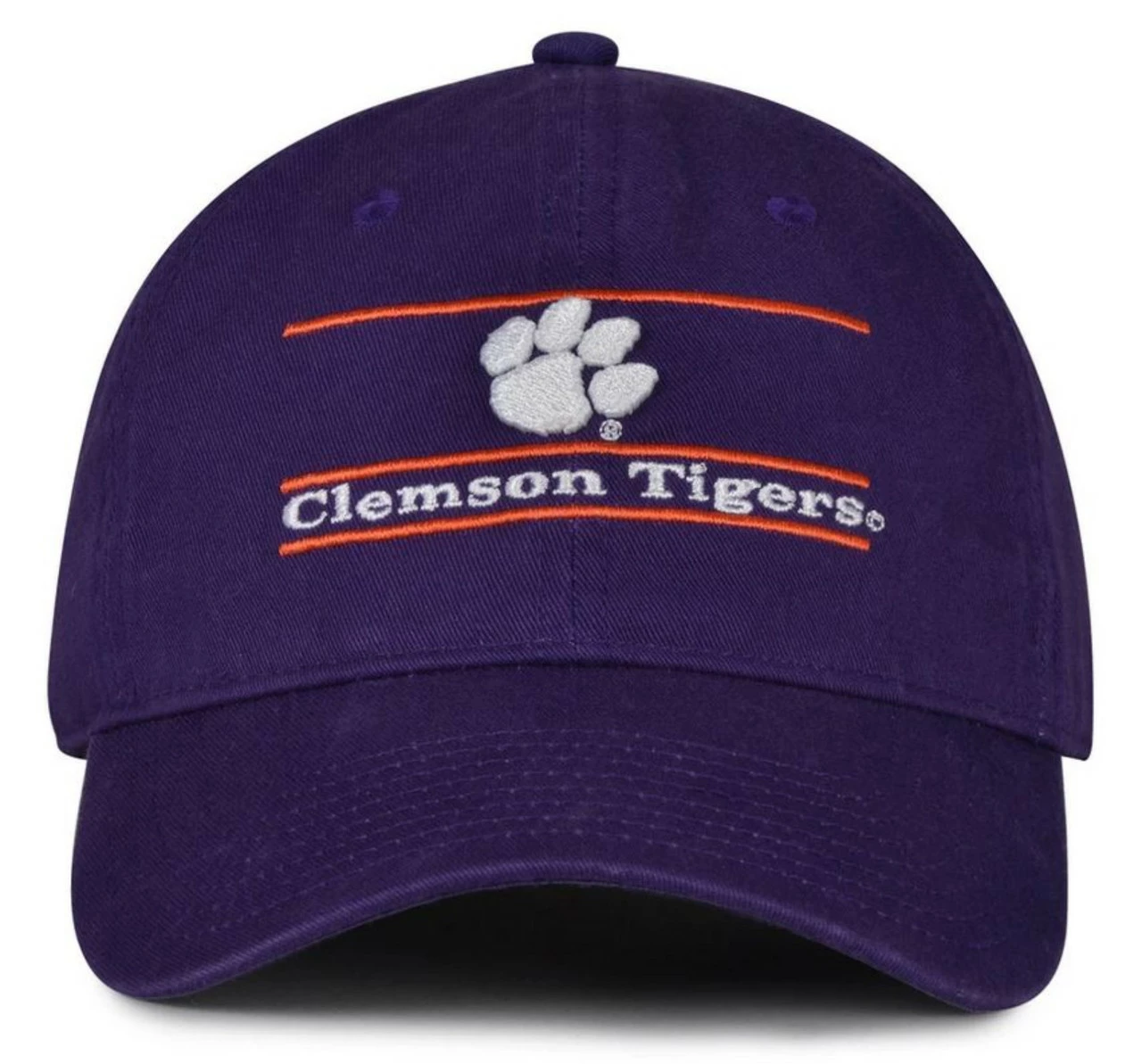 The Game Clemson University Tigers Paw Logo Bar Design Adjustable Cap � Purple 1 The Game Clemson University Tigers Paw Logo Bar Design Adjustable Cap � Purple