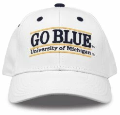 The Game University Of Michigan Wolverines 'Go Blue' Bar Adjustable Cap - White