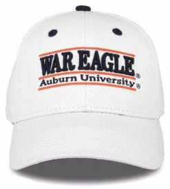 The Game Auburn University Tigers 'War Eagle' Bar Adjustable Snapback Cap- White