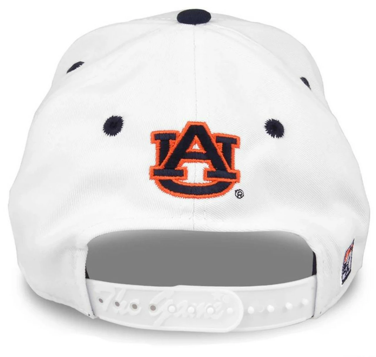 The Game Auburn University Tigers 'War Eagle' Bar Adjustable Snapback Cap- White 2 The Game Auburn University Tigers 'War Eagle' Bar Adjustable Snapback Cap- White - Image 2