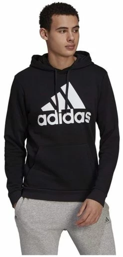 Adidas Men's Essentials Fleece Big Logo Pullover Hooded Sweatshirt � Black -Baseball Caps & Hats Shop gk9220 3 59972.1667488372.1280.1280