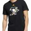 Adidas Men's Pittsburgh Penguins Amplifier Short Sleeve Crew-Neck Tee - Black