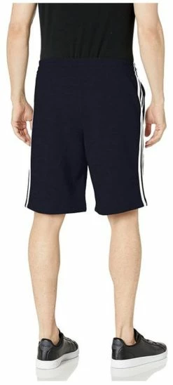 Adidas Men's Standard Essentials Fleece 3-Stripes Shorts Legend Ink/White -Baseball Caps & Hats Shop h20850 4 10085.1667488267.1280.1280