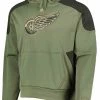 Adidas Men's NHL Detroit Red Wings Salute To Service Hockey Sweatshirt Hoodie