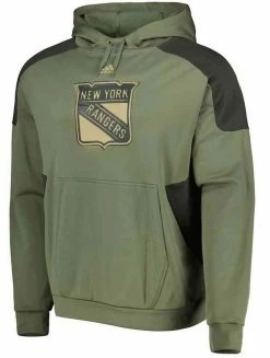 Adidas Men's NHL New York Rangers Salute To Service Hockey Sweatshirt Hoodie