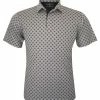 Horn Legend Men's Pirate Athletic Performance Golf Polo - Gray/Charcoal