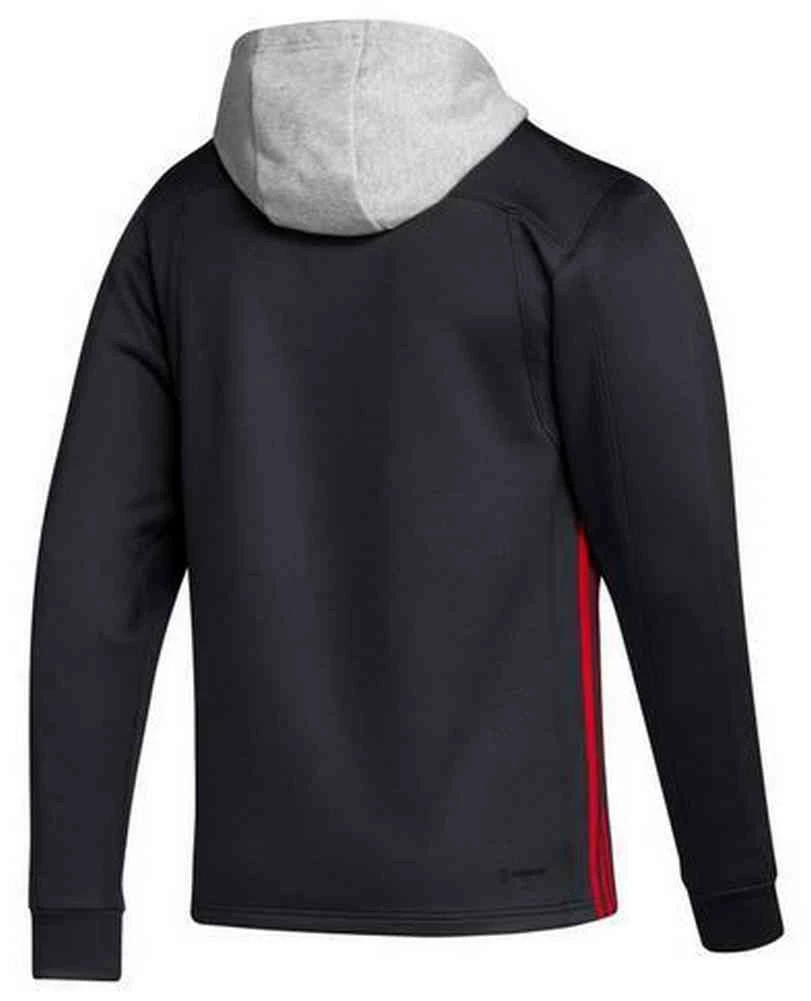 Adidas Men's NHL Chicago Blackhawks Skate Lace Hoodie Hoody Sweatshirt 2 Adidas Men's NHL Chicago Blackhawks Skate Lace Hoodie Hoody Sweatshirt - Image 2