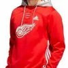 Adidas Men's NHL Detroit Red Wings Skate Lace Hoodie Hoody Sweatshirt